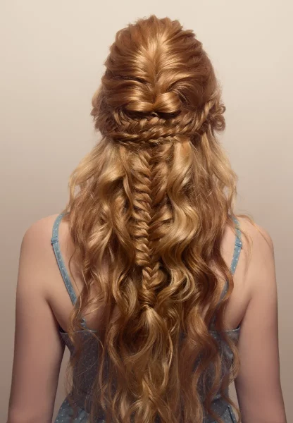 Women's hairstyle long